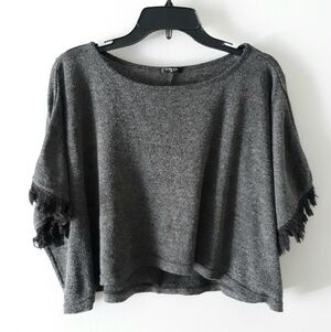Oversized Knit Crop Top
